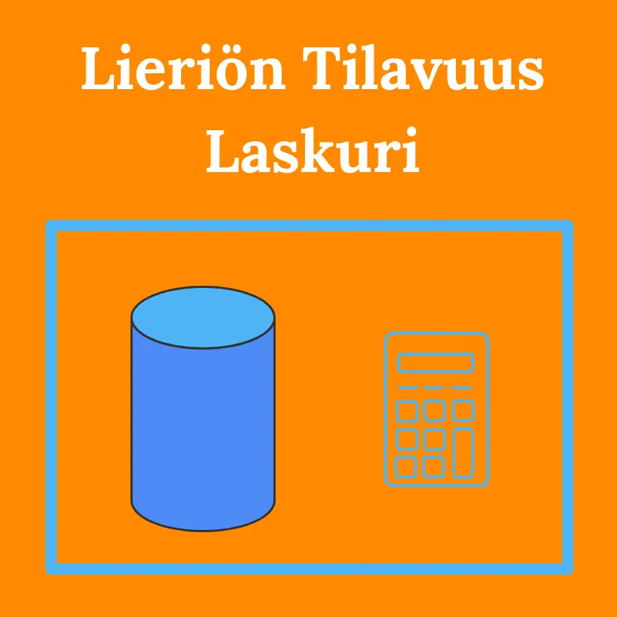 lieriön tilavuus laskuri